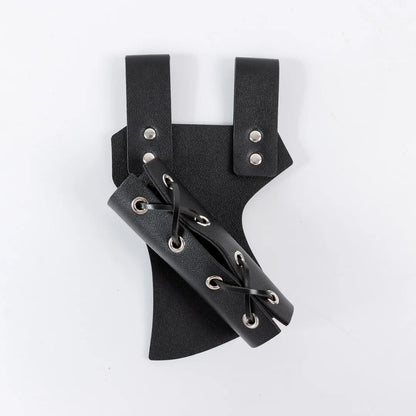 UYEE Renaissance Viking Belt Medieval Vintage Waist Bag Faux Leather Bracers Accessories for Halloween LARP Cosplay Belt