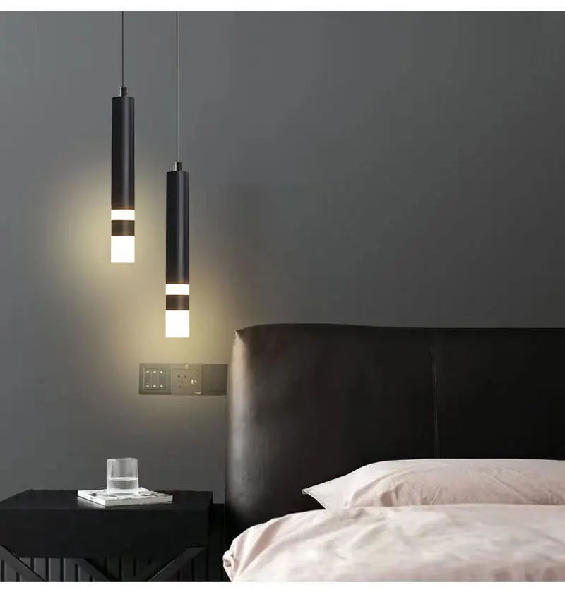 Interior Pendant Lights for Bedroom Adjustable Suspended Hanging Lamps Nordic Chandelier Lighting Fixtures for Kitchen Bedroom