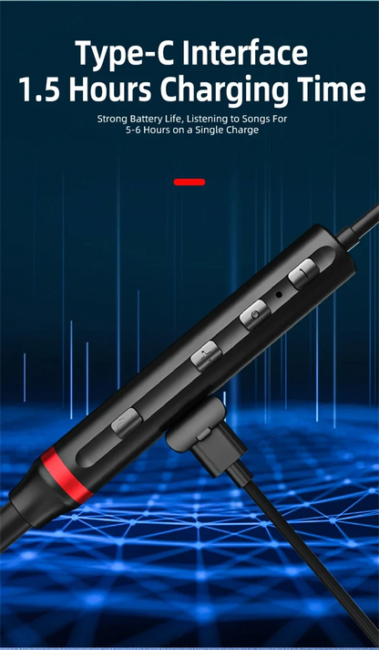 Lenovo Bluetooth Earphones HE05X Wireless Earbuds Magnetic Neckband Earphone Waterproof Sport Headset Mic Noise Cancelling