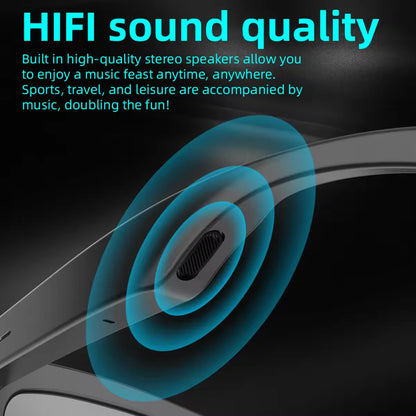 2026 New Smart Glasses Bluetooth 5.3 Music Control Wireless Call Answer Anti UV Sunglasses Camping Cycling For Men Women