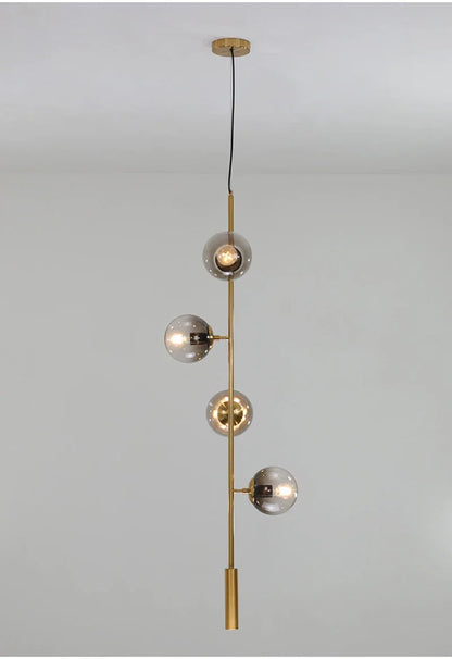 Northern Europe Dining Room Chandeliers Designer One Character Long Strip Pendant Lamp Decoration Maison LED Lights