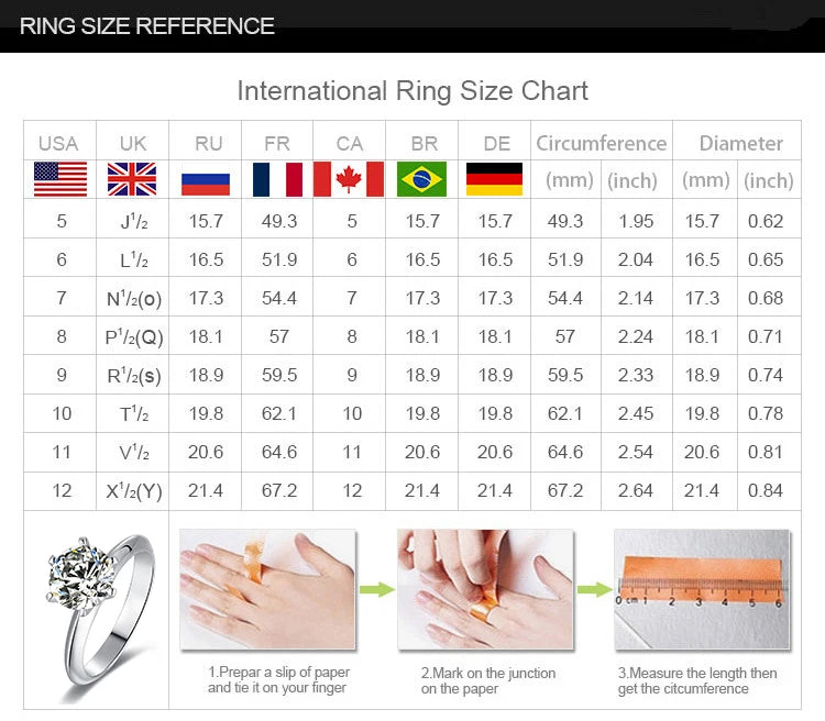 Classic D Moissanite Six Claw Ring S925 Sterling Silver Luxury Wedding Anniversary Jewelry Rings Wholesale