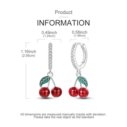 925 Sterling Silver Original Hoop Earring For Woman Luxury  Pendientes Wedding Jewelry Gift