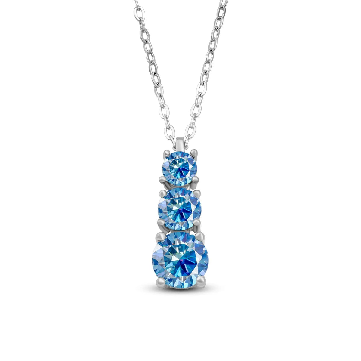 1.8CT D Color Moissanite Gourd Pendant Mama Dainty Necklace Classic 925 Sterling Silver Women's Necklace Fine Jewelry For Party