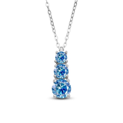 1.8CT D Color Moissanite Gourd Pendant Mama Dainty Necklace Classic 925 Sterling Silver Women's Necklace Fine Jewelry For Party