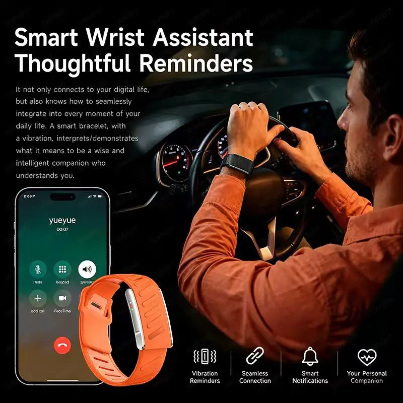 2026 new ECG fashionable screenless smart bracelet,health monitoring，multiple exercise modes, step counting, Valentine'sDay gift