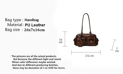 Luxury Boston Bags New Handbags For Women Trendy Commuting Versatile Handbag With Pendents Shoulder Crossbody Pillow Bags