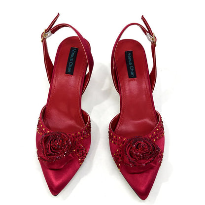 Doershow Beautiful High Quality African Style Ladies Shoes And Bags Set Latest Silver Italian Shoes And Bag Set For Party