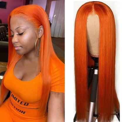 Debut Blonde Straight Lace Front Wigs 13x6x1 Lace Part Human Hair Wig For Women Transparent Lace Highlight Colored Remy Hair