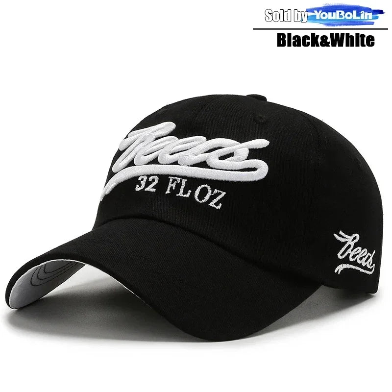 Letters 3D Embroidery Cotton Adjustable Baseball Cap Sun Hat Trucker Caps Dad Hats