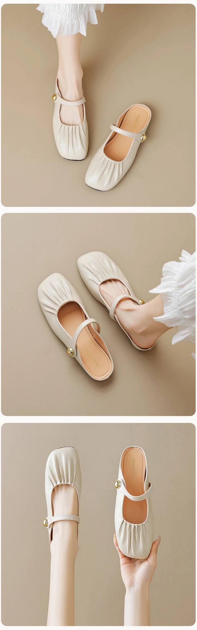 Women Closed Toe Mule Slippers Outdoor Wear Summer Silver One Strap Flat Beach Sandals Elegant Casual Daily Fashion Footwear
