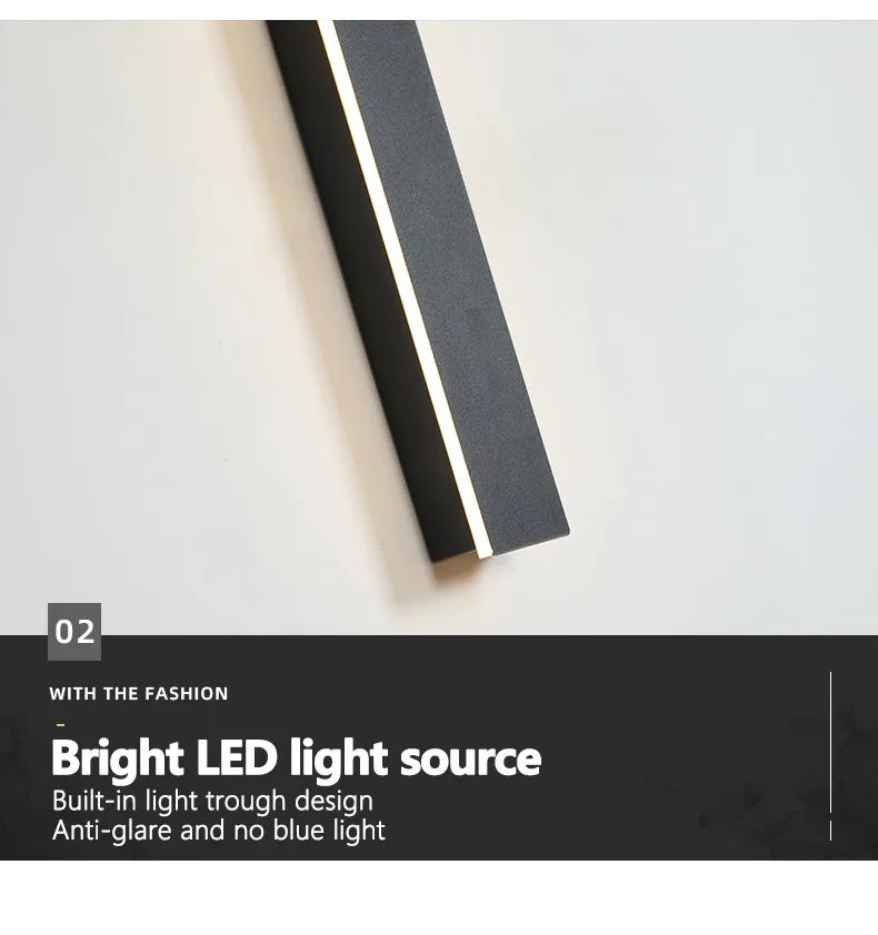 Waterproof Wall Light Outdoor Garden Wall lamps LED Lights Modern Nordic  Living Room TV Background IP65 110/220v Wall washer