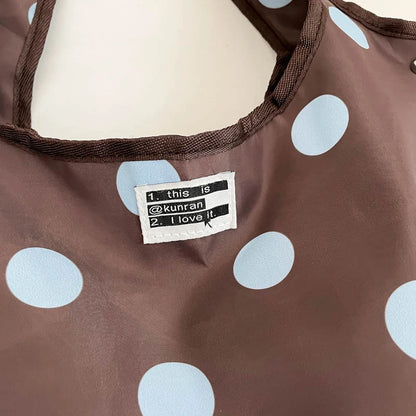 New Large Capacity Tote Handbag Polka Dot Shoulder Bag Fashion Top-Handle Bags Vintage Hobo Bucket Bag Commuting Underarm Pouch
