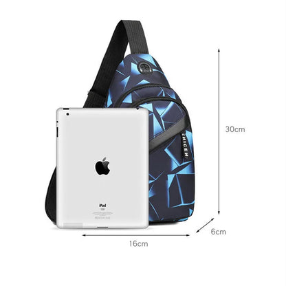 Chest Bag,Men's Casual Waterproof Crossbody Bag, Trendy Sports Bag, Multifunctional Small Bag, Shoulder Bag