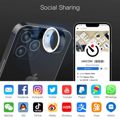 2026 New Jakcom R5 Smart Ring 6 RFID Cards Smart Sharing Smart Wearable Device for GPS ID IC NFC IOS Android WP Mobile Phones