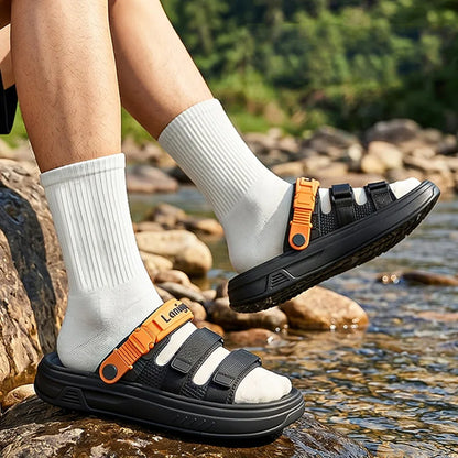 Men's Slippers Summer EVA Non-slip Soft Platform Slides Sandals Indoor Outdoor Walking Beach Shoes Flip Flops Casual Mens Shoes