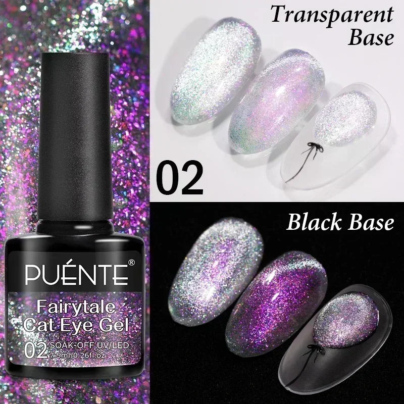 7.5ML Summer Fruit Series Cat Magnetic Gel Nail Polish Green Purple Pink Cat Eye Gel Soak Off UV Nail Art Varnish For Manicure