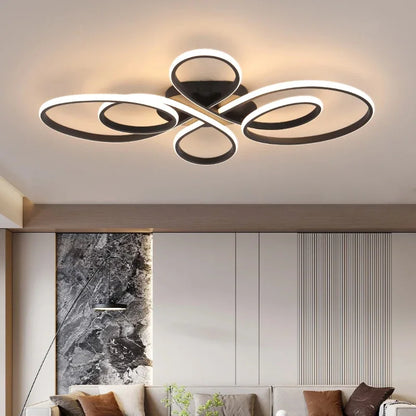 Low Floor Living Room Ceiling Lights Remote Control Modern LED Surface Mounted Light Fixture Dining Room led Ceiling Lamps Dimme