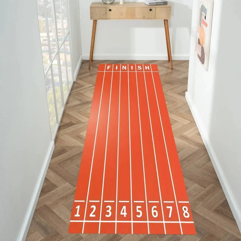 Racing Track Runner Rug City Road Printed Carpet Porch Foyer Covered with Rug Children's Climbing Mat Home Decoration