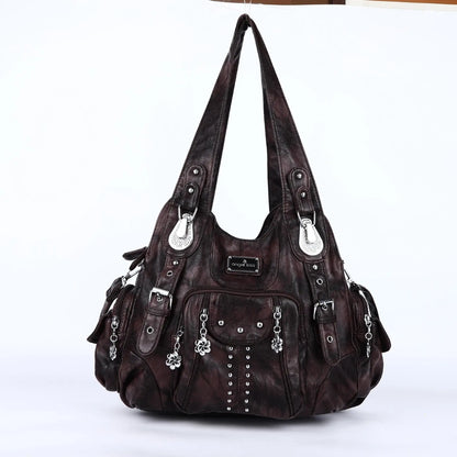 Fashion Handbags Women Shoulder Bags PU Leather Handbag Female Satchel Big-capacity Shoulder Purse Bag Bolsa Feminina