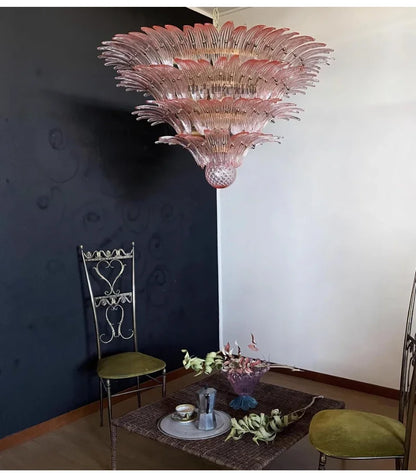 Modern Vintage French Glass Living Room Chandelier Designer Bedroom Mid-Century Style Duplex-Style Dining RoomLarge Villa Lights