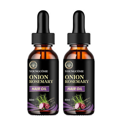 Hair Care Essential Oil Onion Rosemary Peppermint Fortified Oil Nourishing Split Dry Organic Hair Care Improving Hair Quality