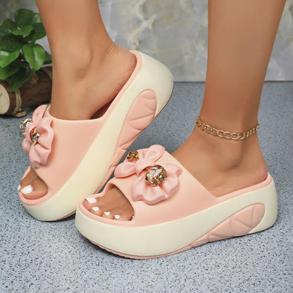 2025 Women Slippers EVA Soft Sole Summer Casual Women Platform Sandals Fashion Non-Slip Beach Slippers Luxury Slides Women