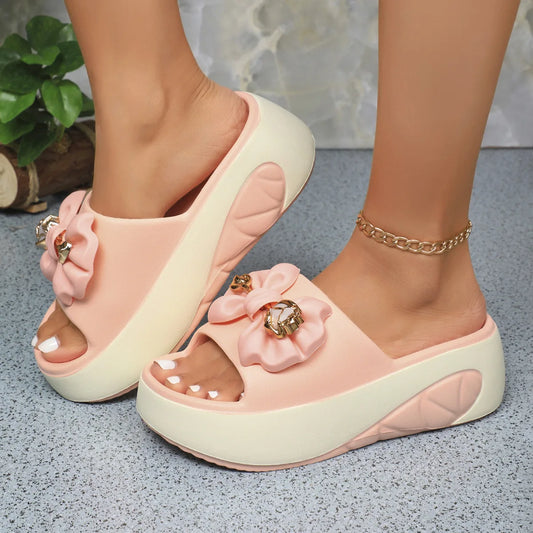 2025 Women Slippers EVA Soft Sole Summer Casual Women Platform Sandals Fashion Non-Slip Beach Slippers Luxury Slides Women