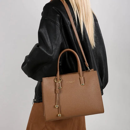 Genuine Brand Top Quality Leather Handbag Women's Tote Messenger Sac Designer Large Capacity 3 Levels Shoulder Crossbody Bags