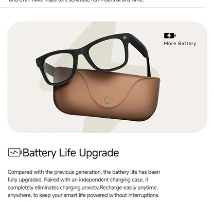 2026 New Smart Glasses 800W Take Pictures Record Al Translation WIFI Transmission AI Recognition GPT 2000MAH Music Smart Glasses