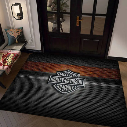 Motorcycle H-Harley D-Davidson Door Mat Kids Room Bedroom Decoration Balcony Anti-Slip Doormat Living Room Doormat Area Rug
