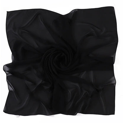 90*90CM Headwrap Heavy Chiffon Square Scarf Muslim Hijabs Women Underscarf Fashion Casual Plain Color Hijab