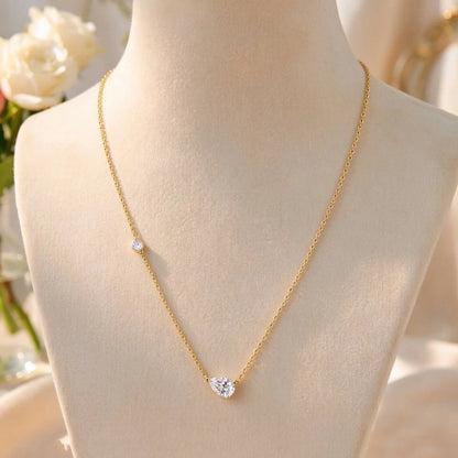 GXTRS 1.5CT Pear Cut Moissanite Pendant Necklaces For Women S925 Silver Waterdrop Lab Diamond Clavicle Chains Fine Jewelry Gifts