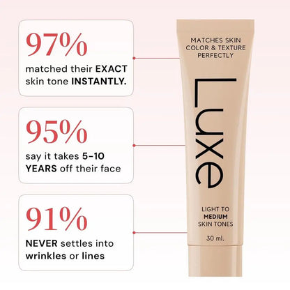 Korean Luxe Color-Adjusting Liquid Foundation Natural Matte Moisturizing Concealer Long Lasting Full Coverage Base Makeup