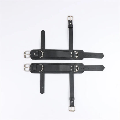 Ankle Belt Black Ankle Safety Belt Chain and Buckle Y2K Punk Style Women's Fashion Accessories Belt