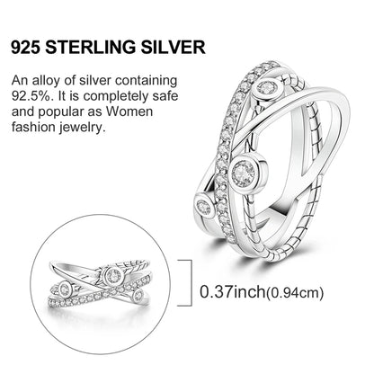 2026 New 925 Sterling Silver Rings Zircon Sparkling CZ Rings Rings For Women Original Wedding Fine Jewelry Accessories Gifts