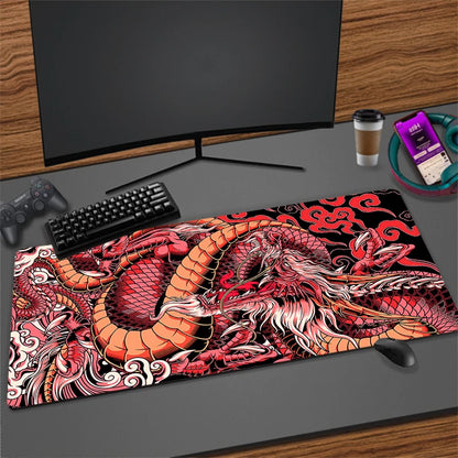 Gamer Mousepads Dragon Desk Mat 40x90cm Mouse Pad Office Pc Accessory Desk Pads Large Mousepad Keyboard Mouse Mats For Computer