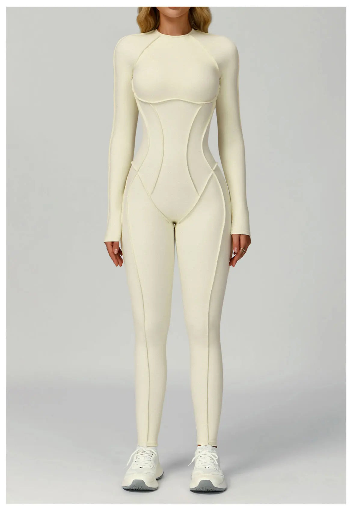 Sexy Hollow Back Long Sleeve Yoga Jumpsuit Women Quick Dry One-piece Yoga Suit Gym Training Leggings Playsuit Slim Fit Bodysuits