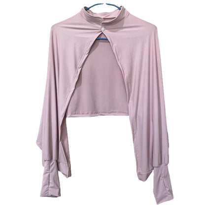 Shawl Wrap Women Driving Sun Protection Cape Upf50 + Cooling Cycling Outdoor UV Cover up Breathable Long Sleeve Stand Collar