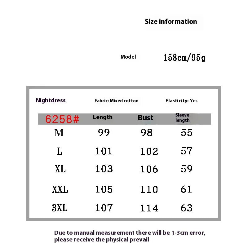 New Spring and Fall Ladies Nightgown Cute Sweet Lace Lacy Lazy Wind Girl Students Foreign-Style Pajamas Home Wear Dresses