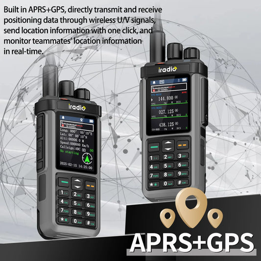 Iradio UV-98 PLUS GPS APRS Walkie Talkie 10W AM CB SSB LW MW SW HF Cross Band Repeater 1024Channels RT-880G Short Wave Ham Radio