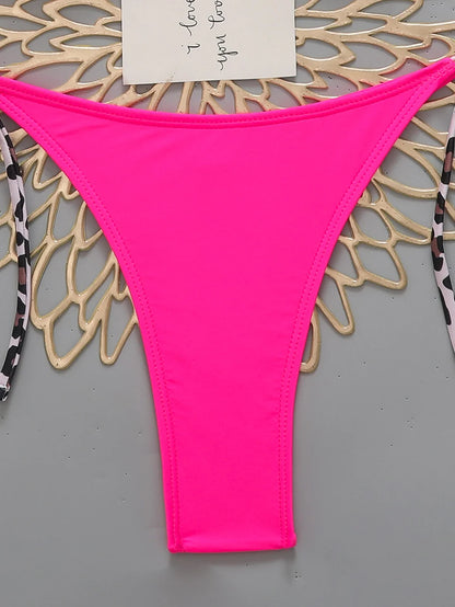 Sexy Leopard Women's Beach Bikini 2026 Swimsuit Halter Tie Micro Thong Bikinis Sets Female Swimwear for Woman Wear Bathing Suit