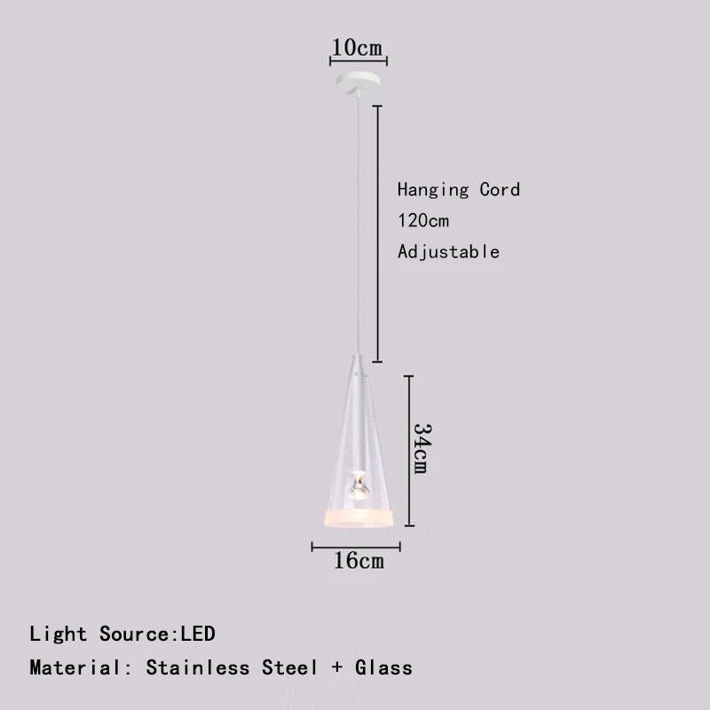 Modern Art Deco Pendant Lights New Creative Living Room Villa Designer Taper Glass Hanging Lamps Ceiling Minimalist Decor Trendy