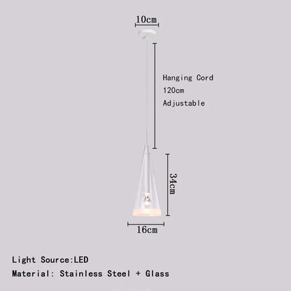 Modern Art Deco Pendant Lights New Creative Living Room Villa Designer Taper Glass Hanging Lamps Ceiling Minimalist Decor Trendy