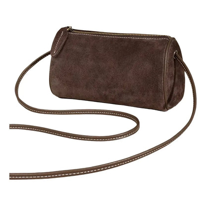 New Vintage Women Suede Handbag Elegant Casual Crossbody Bags Large Capacity Luxury Shoulder Bag for Ladies