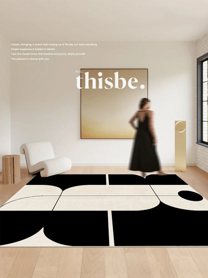 French Retro Living Room Decoration Plush Carpet Large Area Non-slip Mat Light Luxury Rugs for Bedroom Thicken Cream Lounge Rug