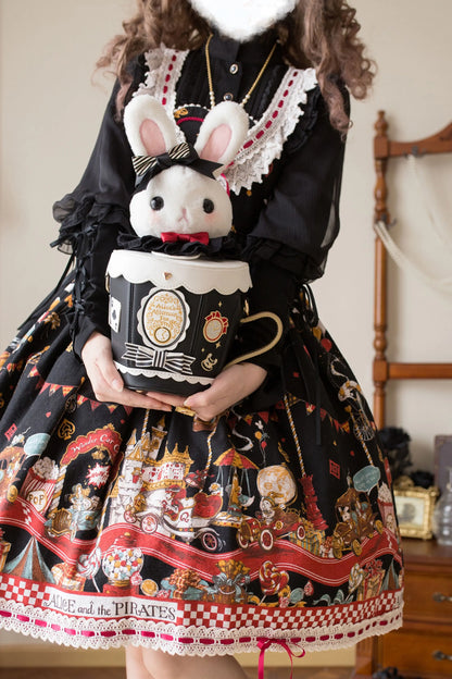Japanese Original Lolita Cartoon Cute Rabbit Plush Shoulder Bag Sweet Kawaii Jk Uniform Oblique Span Bag