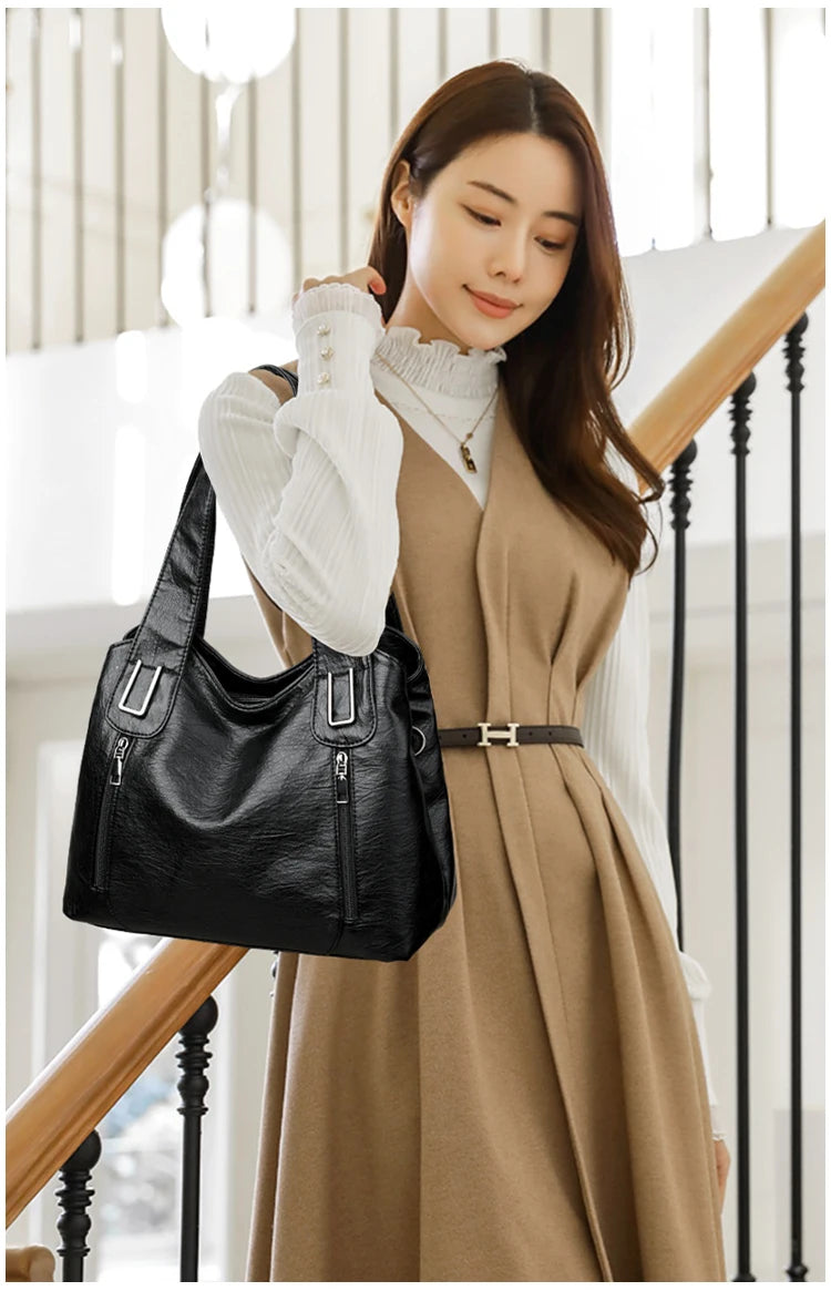 Women's Crossbody Bag PU Leather Shoulder Purse Fashion Handbags Tote Bags for Ladies with Long Adjustable Strap, Gift Idea 2025