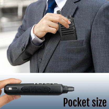 Retevis RT622/RT22 2 pcs Mini Walkie Talkie License Free PMR/FRS Two Way Radio VOX Type-C Portable for Hotel Restaurant Camping