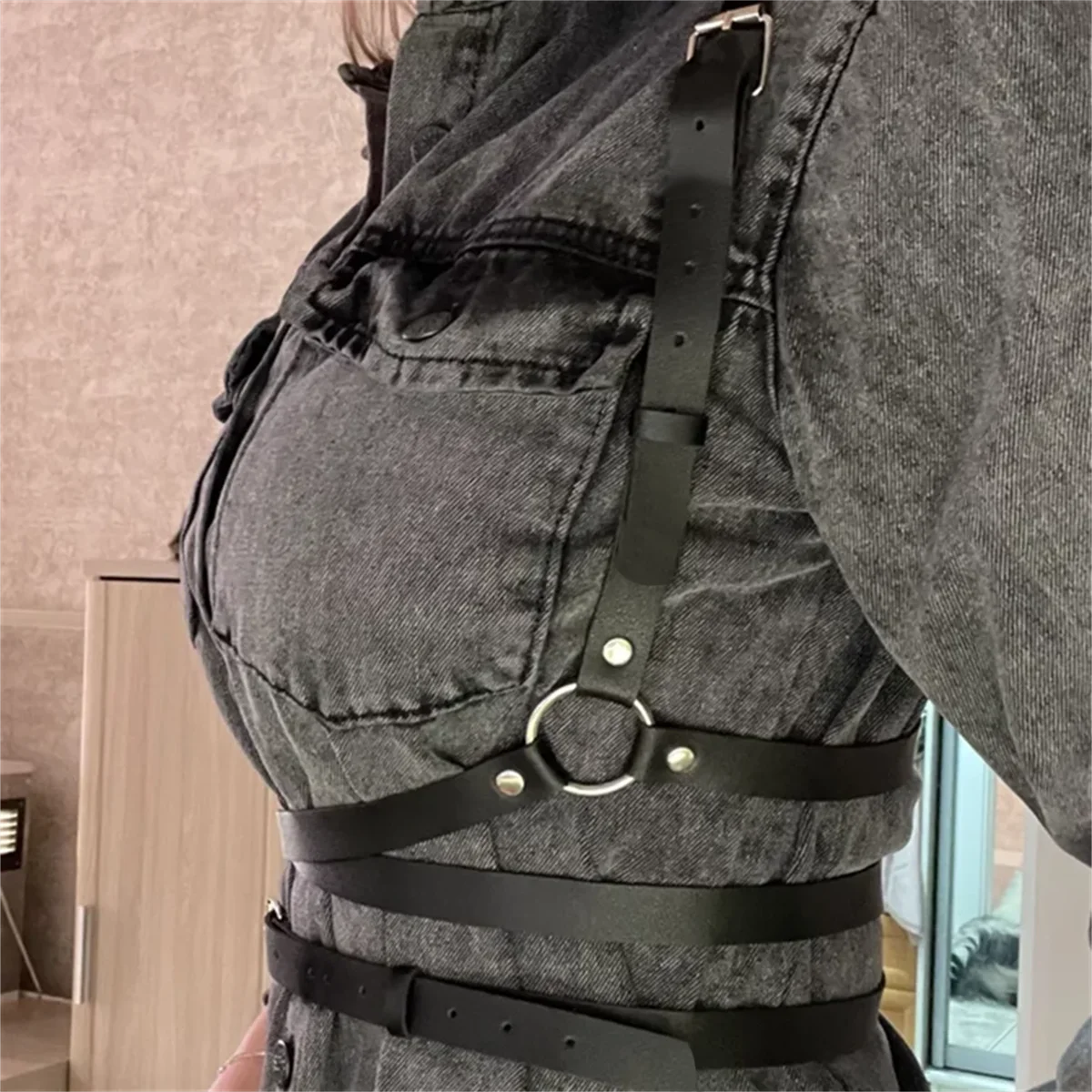 Women Fashion Punk Harness Belts Harajuku Chest Harness Corsett Belt Suspenders for Women Waist Belt Gothic Clothing Accessories